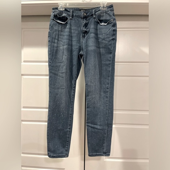 Judy Blue Relaxed Fit Jeans Size 13/31 Finding Fireflies Speckled - Picture 1 of 10